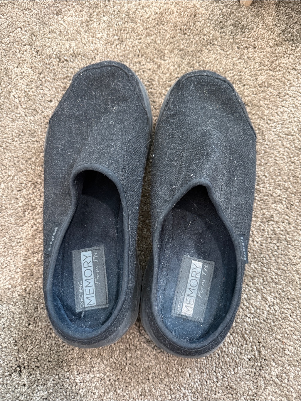 Skechers Black Slip-On Comfort Sneakers